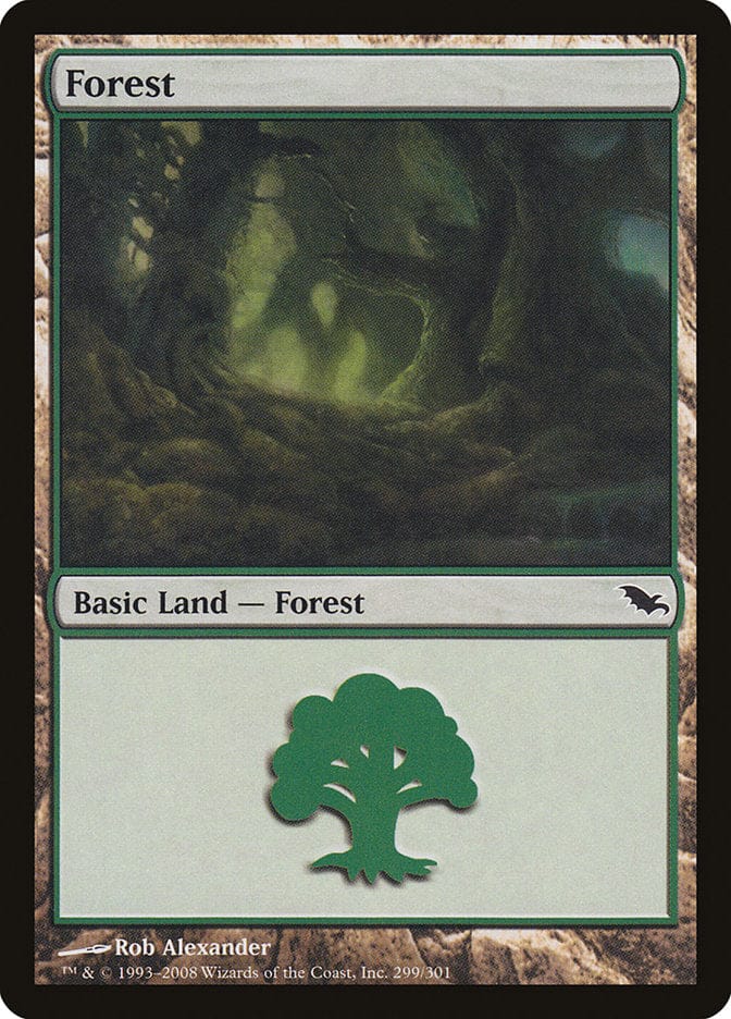 Forest (299) [Shadowmoor] Magic: The Gathering