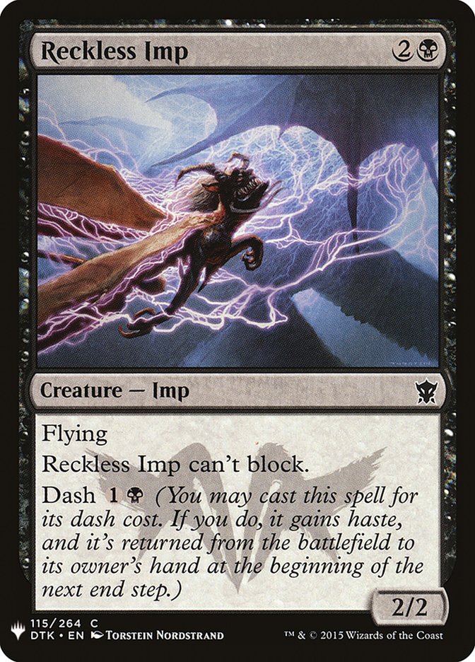 Reckless Imp [Mystery Booster] Magic: The Gathering