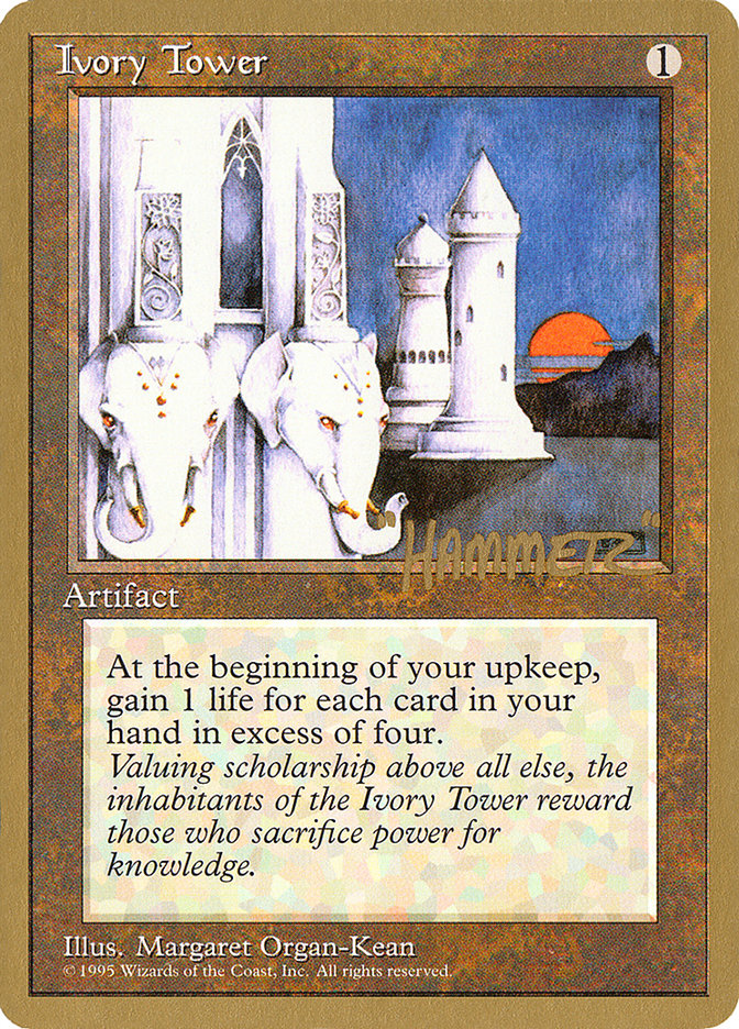Ivory Tower (Shawn "Hammer" Regnier) [Pro Tour Collector Set] Magic: The Gathering