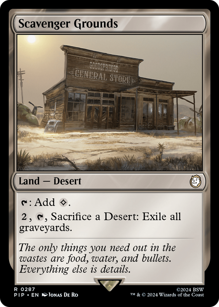 Scavenger Grounds [Fallout] Magic: The Gathering