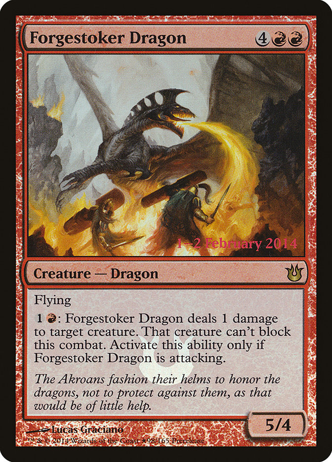 Forgestoker Dragon [Born of the Gods Prerelease Promos] Magic: The Gathering