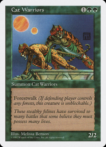 Cat Warriors [Fifth Edition] Magic: The Gathering