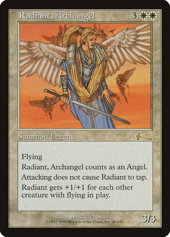 Radiant, Archangel [Urza's Legacy] Magic: The Gathering