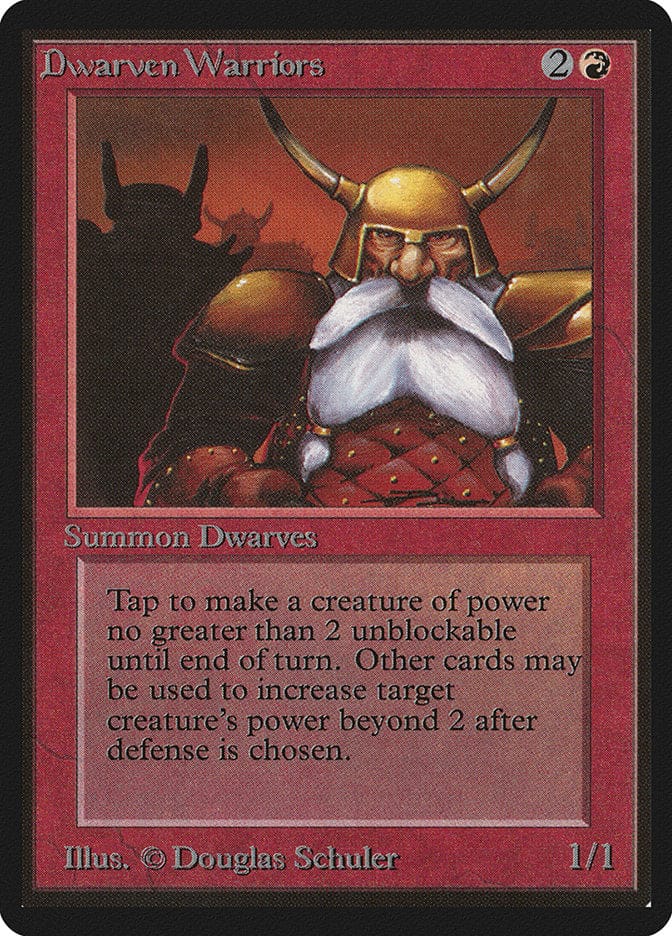 Dwarven Warriors [Beta Edition] Magic: The Gathering