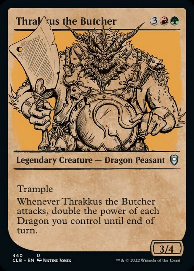 Thrakkus the Butcher (Showcase) [Commander Legends: Battle for Baldur's Gate] Magic: The Gathering