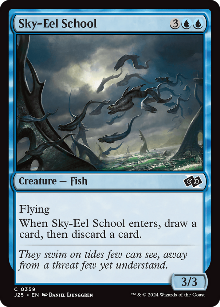 Sky-Eel School [Foundations Jumpstart] Magic: The Gathering