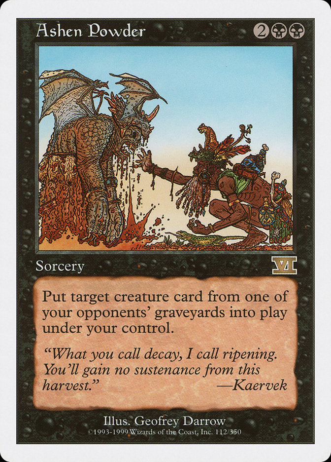 Ashen Powder [Classic Sixth Edition] Magic: The Gathering