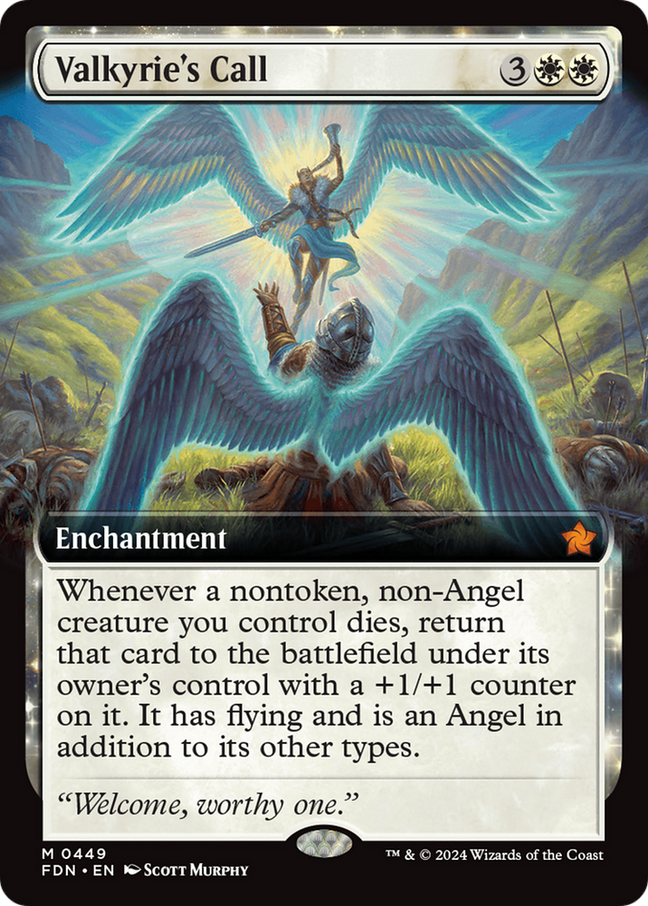 Valkyrie's Call (Extended Art) [Foundations] Magic: The Gathering