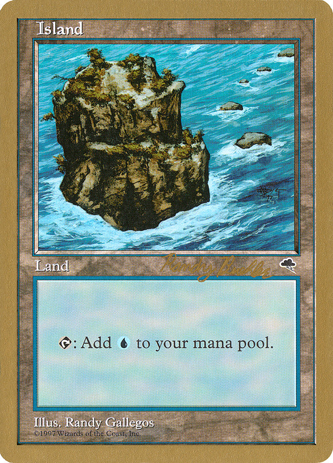 Island (rb335) (Randy Buehler) [World Championship Decks 1998] Magic: The Gathering