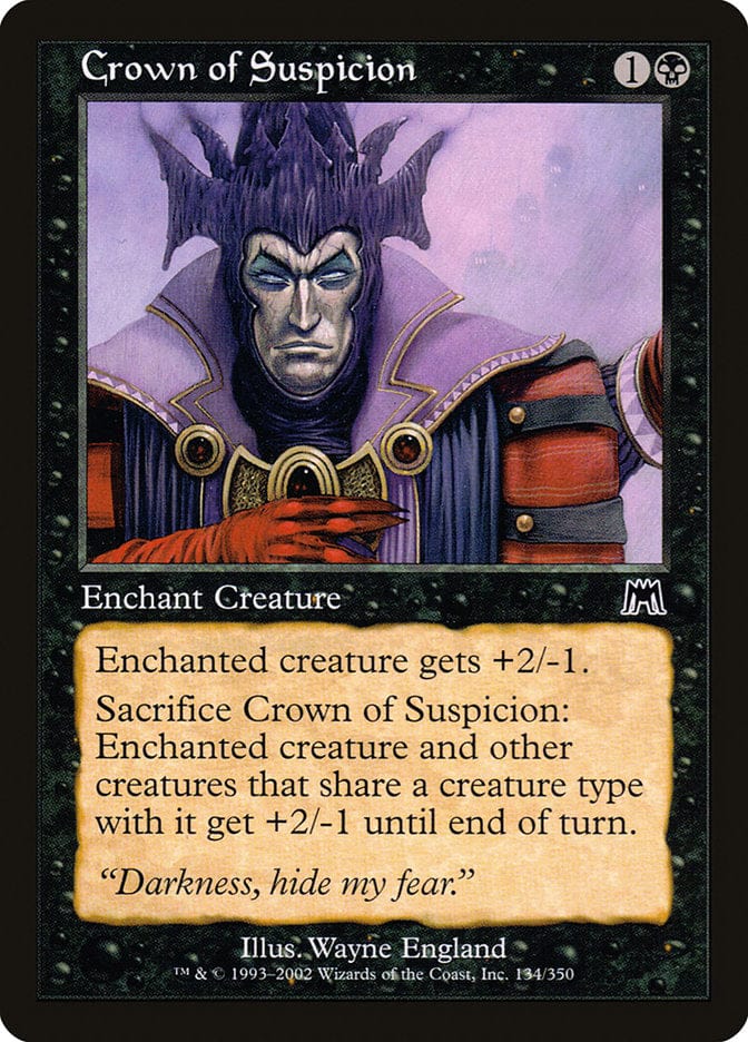Crown of Suspicion [Onslaught] Magic: The Gathering