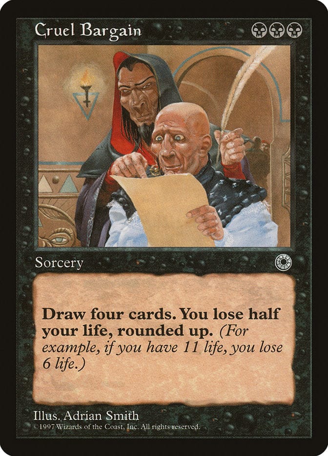 Cruel Bargain [Portal] Magic: The Gathering