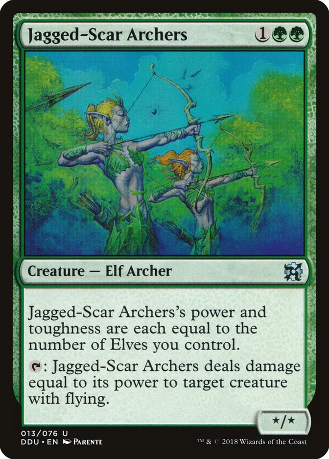 Jagged-Scar Archers [Duel Decks: Elves vs. Inventors] Magic: The Gathering