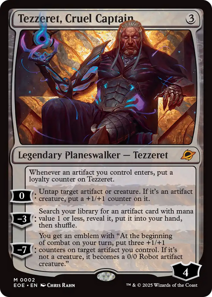 Tezzeret, Cruel Captain [Edge of Eternities] Magic: The Gathering