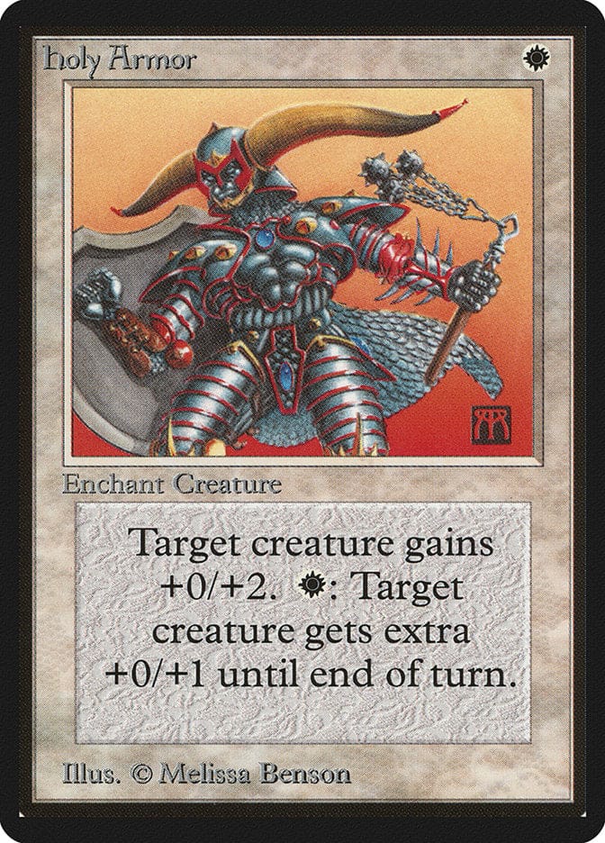 Holy Armor [Beta Edition] Magic: The Gathering