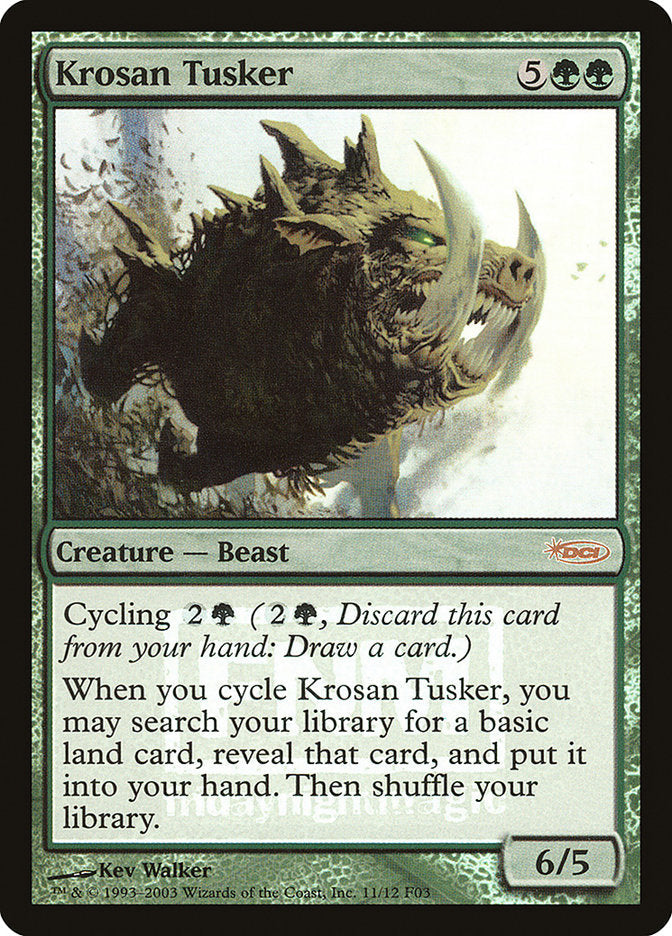 Krosan Tusker [Friday Night Magic 2003] Magic: The Gathering
