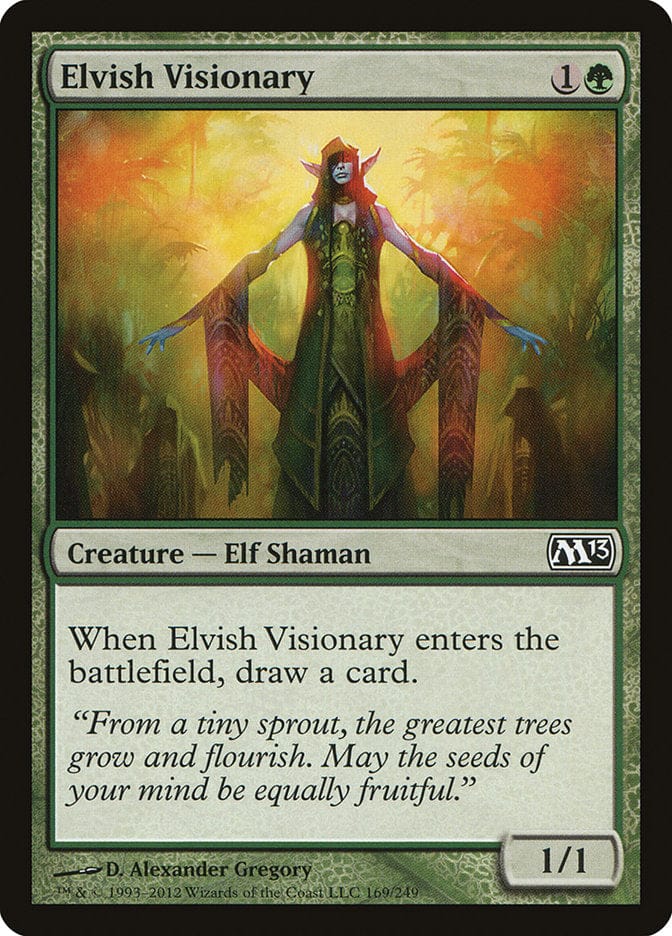 Elvish Visionary [Magic 2013] Magic: The Gathering