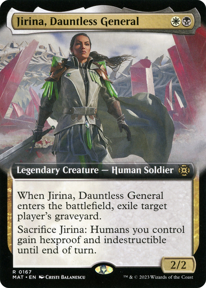 Jirina, Dauntless General (Extended Art) [March of the Machine: The Aftermath] Magic: The Gathering