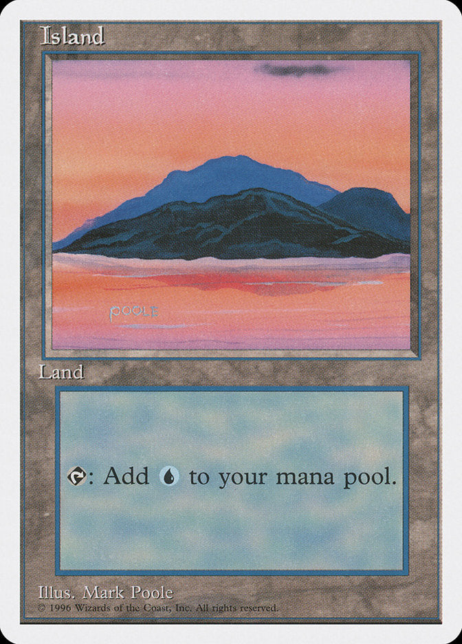 Island (Signature on Bottom Left) [Introductory Two-Player Set] Magic: The Gathering