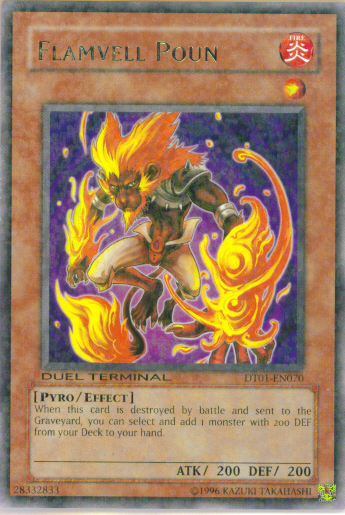 Flamvell Poun [DT01-EN070] Rare Yu-Gi-Oh!
