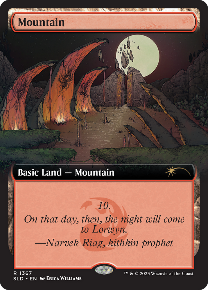 Mountain (1367) [Secret Lair Drop Series] Magic: The Gathering