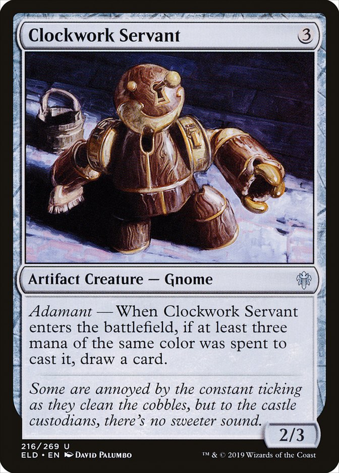 Clockwork Servant [Throne of Eldraine] Magic: The Gathering