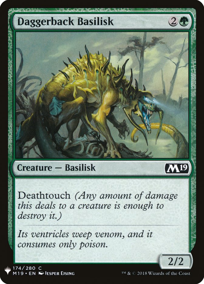 Daggerback Basilisk [Mystery Booster] Magic: The Gathering