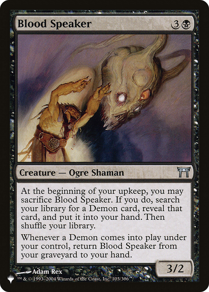 Blood Speaker [The List] Magic: The Gathering
