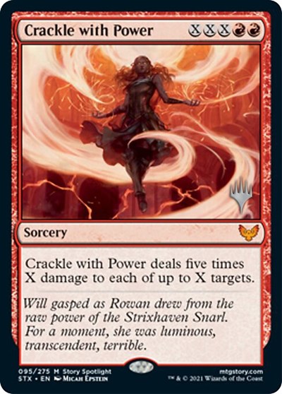 Crackle with Power (Promo Pack) [Strixhaven: School of Mages Promos] Magic: The Gathering