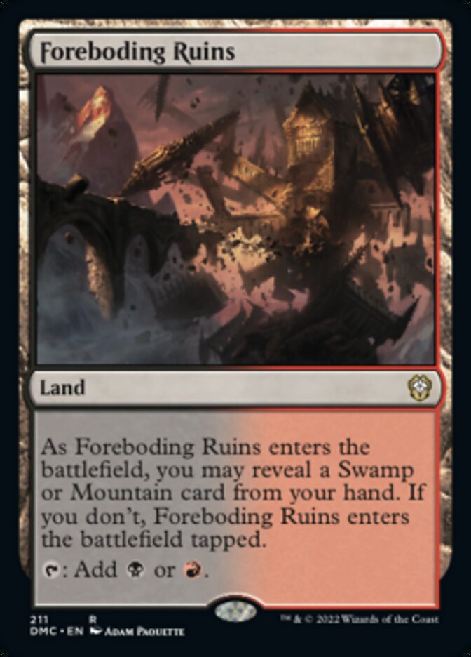 Foreboding Ruins [Dominaria United Commander] Magic: The Gathering
