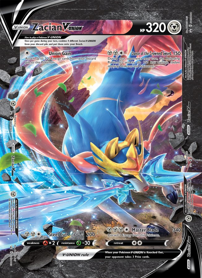Zacian V-Union (Jumbo Card) [Sword & Shield: Black Star Promos] Pokémon