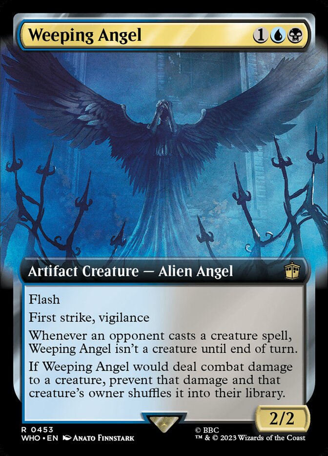 Weeping Angel (Extended Art) [Doctor Who] Magic: The Gathering