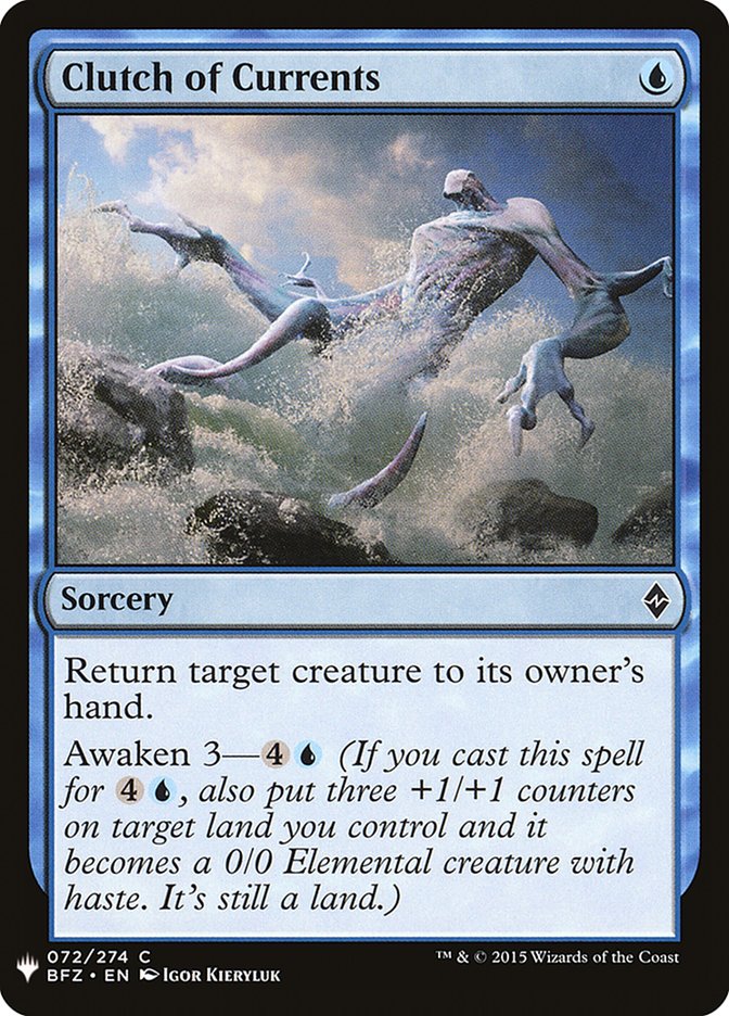 Clutch of Currents [Mystery Booster] Magic: The Gathering