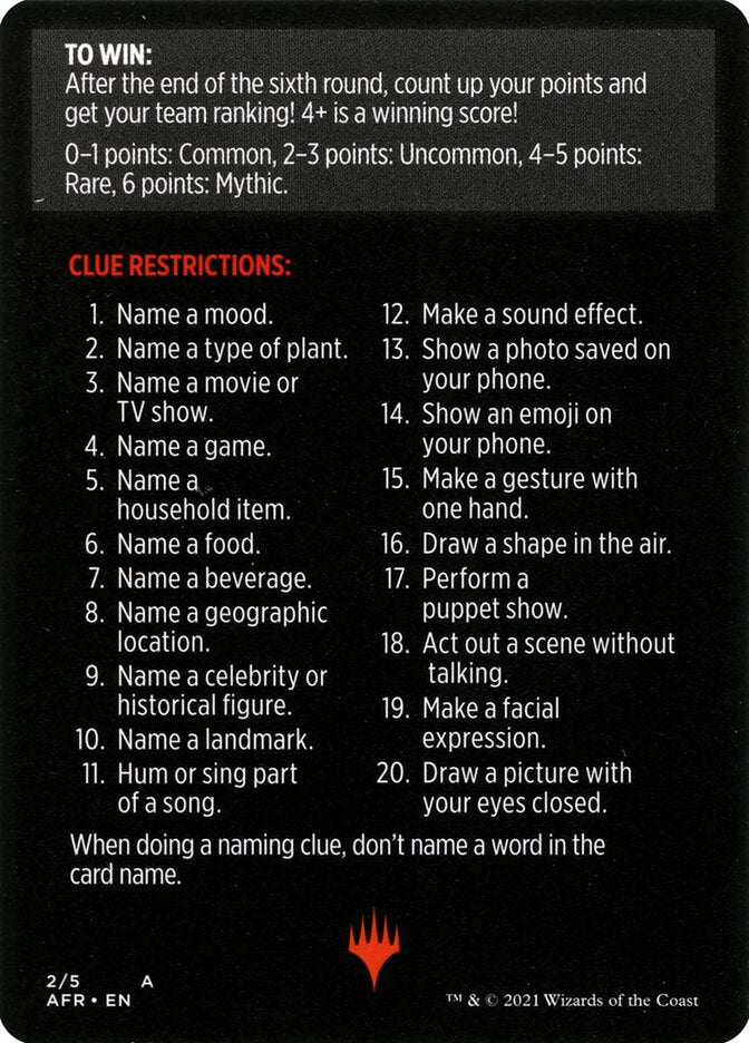 Totally Lost in Translation (Magic Minigame) [Dungeons & Dragons: Adventures in the Forgotten Realms Minigame] Magic: The Gathering