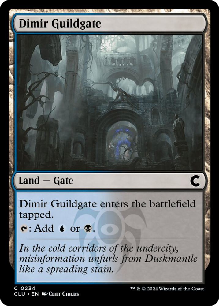 Dimir Guildgate [Ravnica: Clue Edition] Magic: The Gathering