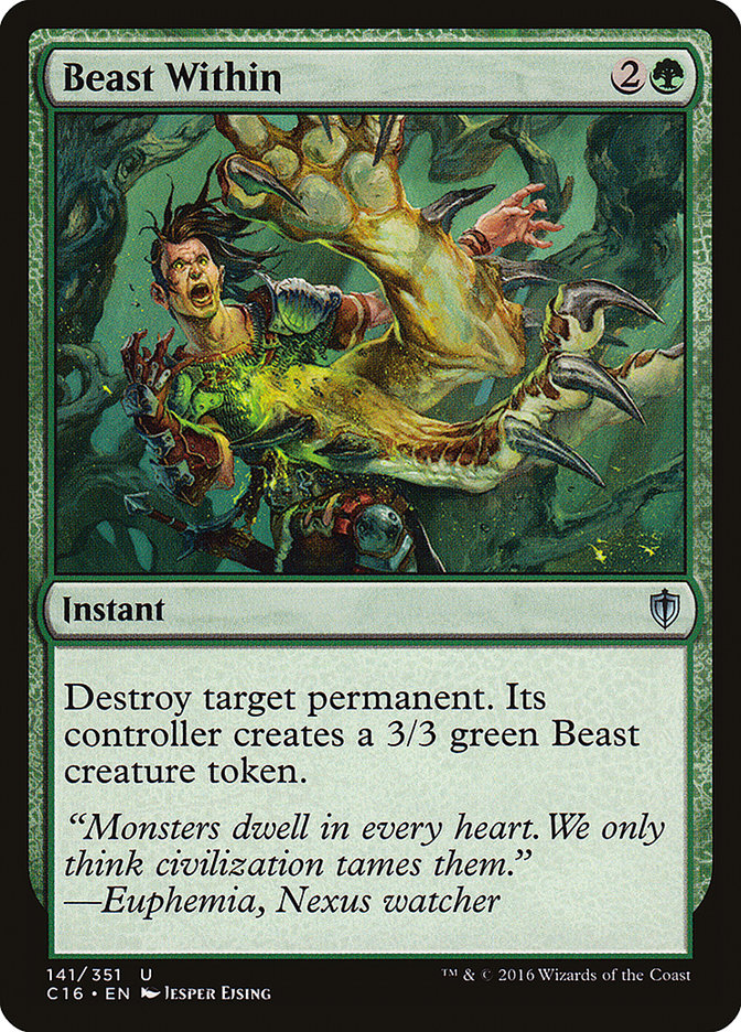 Beast Within [Commander 2016] Magic: The Gathering