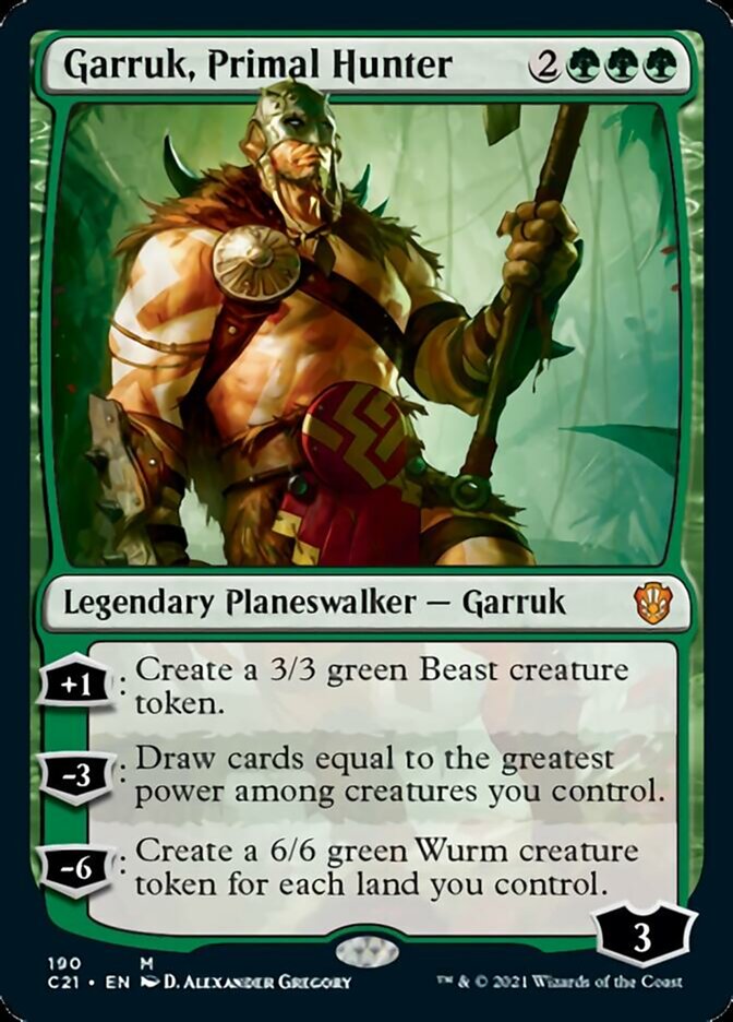 Garruk, Primal Hunter [Commander 2021] Magic: The Gathering