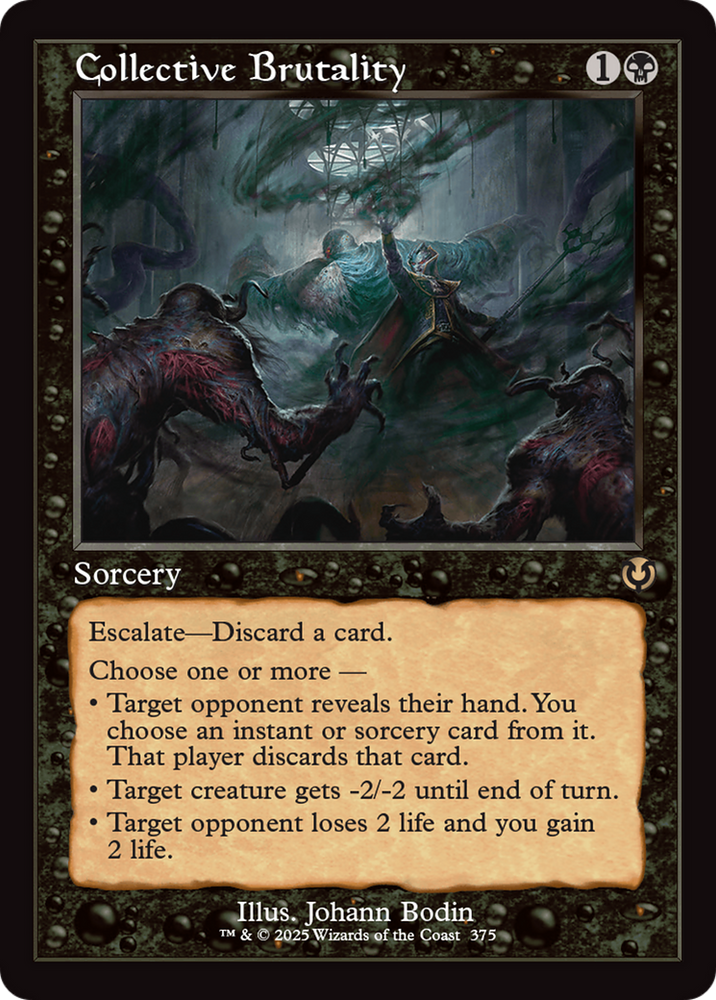 Collective Brutality (Retro Frame) [Innistrad Remastered] Magic: The Gathering