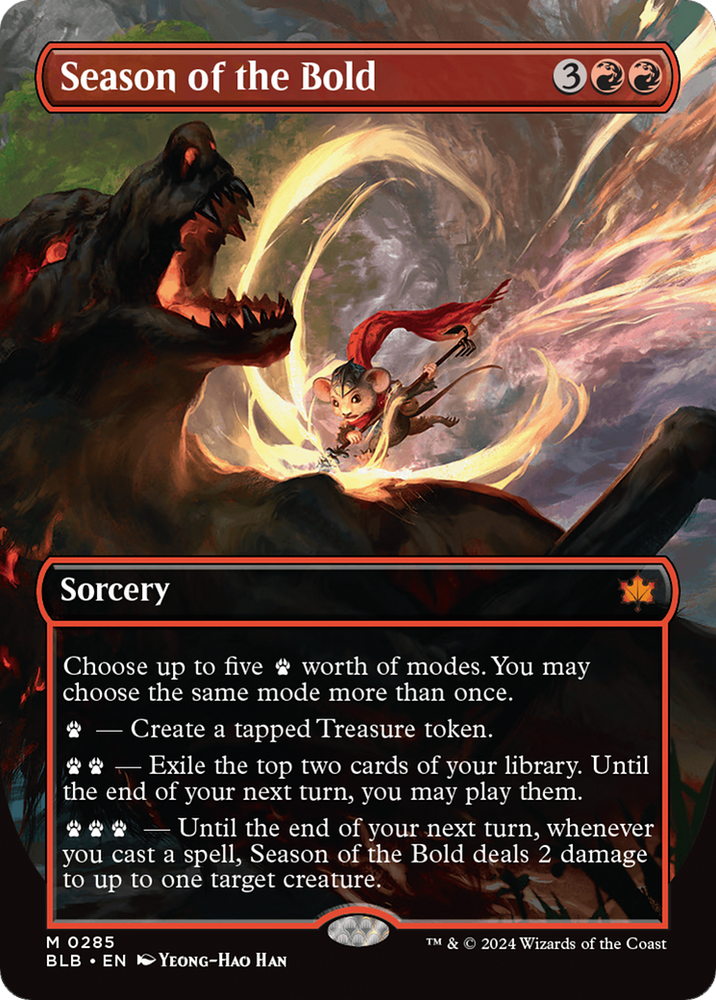 Season of the Bold (Borderless) [Bloomburrow] Magic: The Gathering