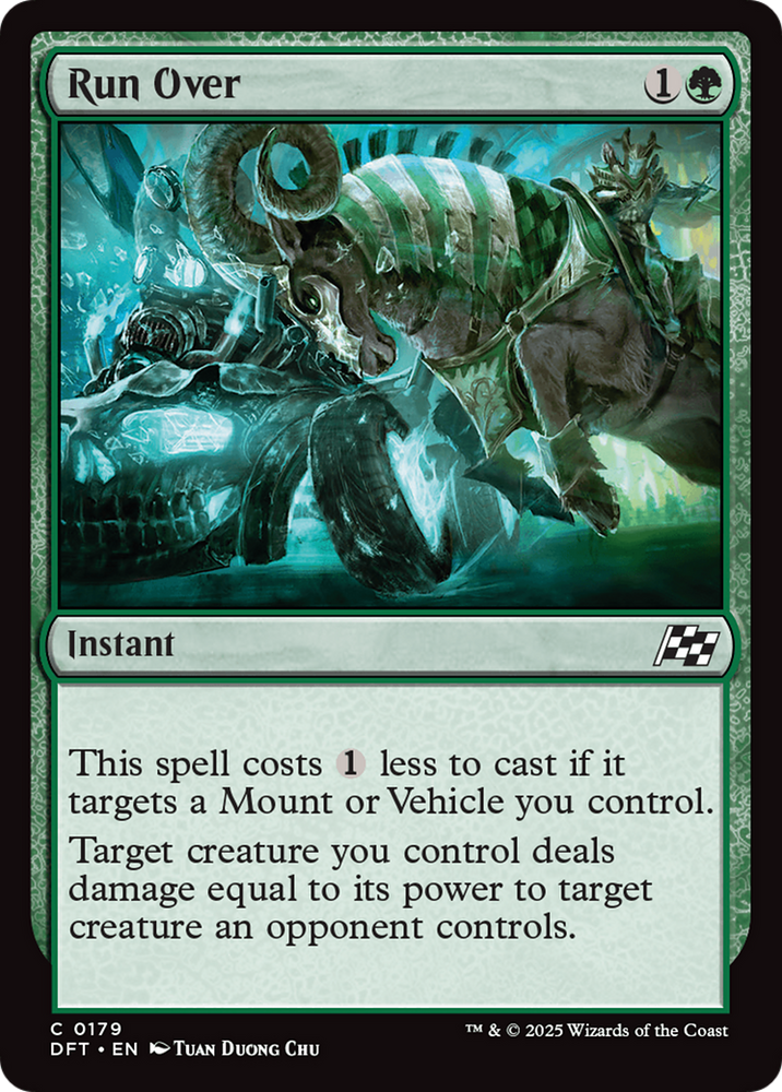 Run Over [Aetherdrift] Magic: The Gathering