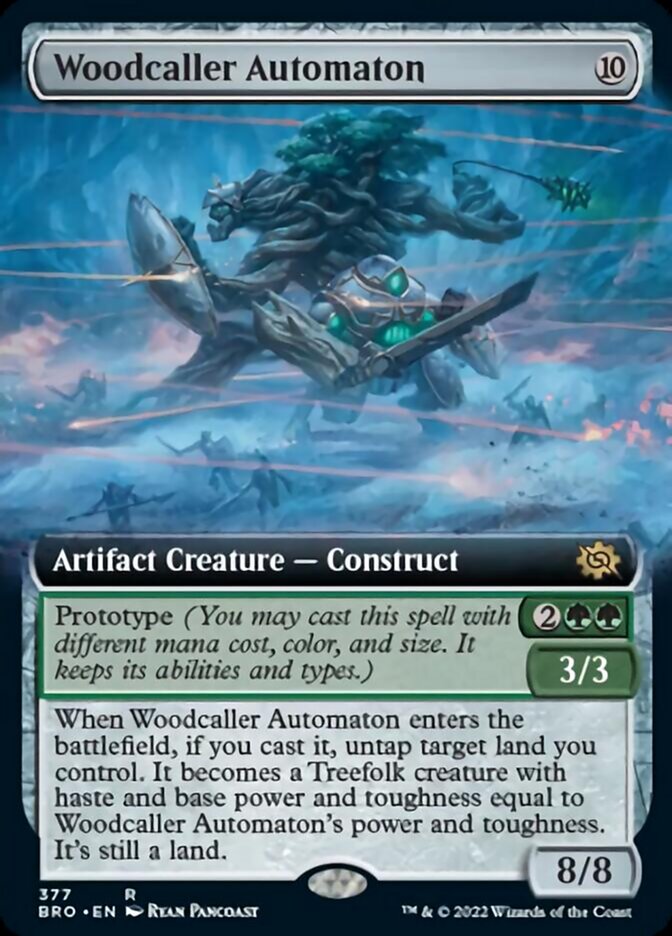 Woodcaller Automaton (Extended Art) [The Brothers' War] Magic: The Gathering