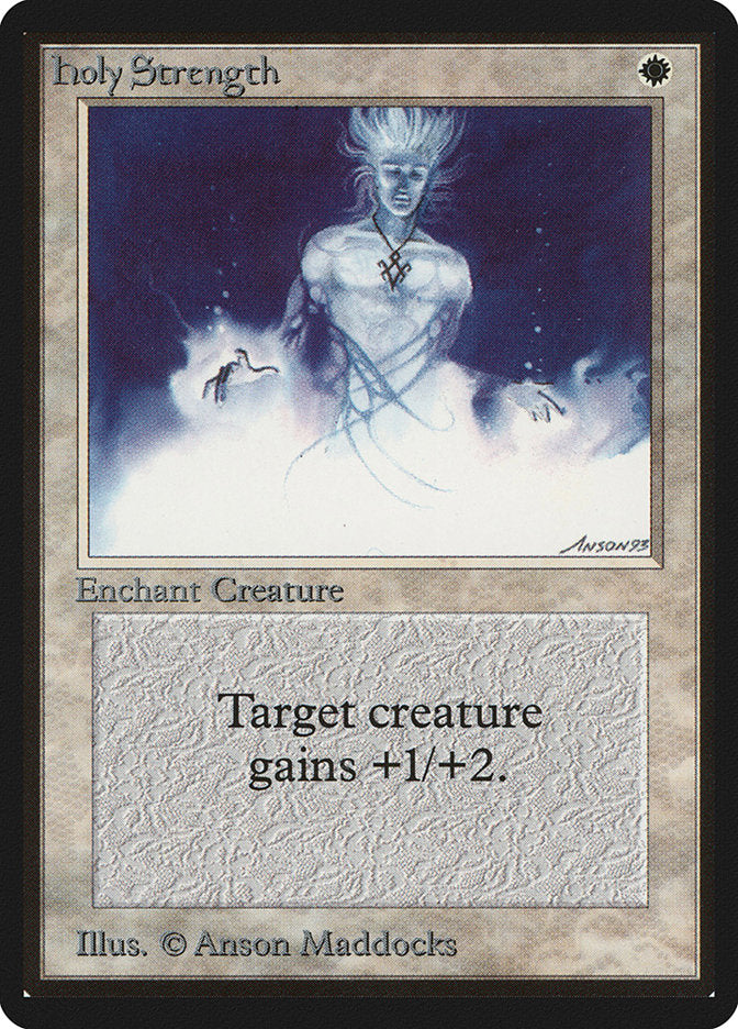 Holy Strength [Beta Edition] Magic: The Gathering