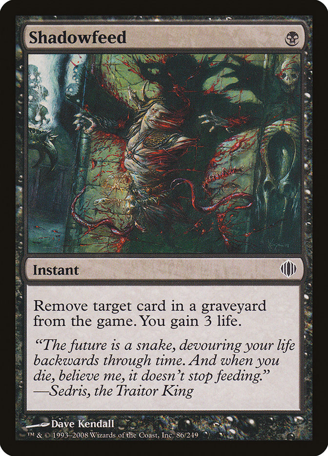 Shadowfeed [Shards of Alara] Magic: The Gathering