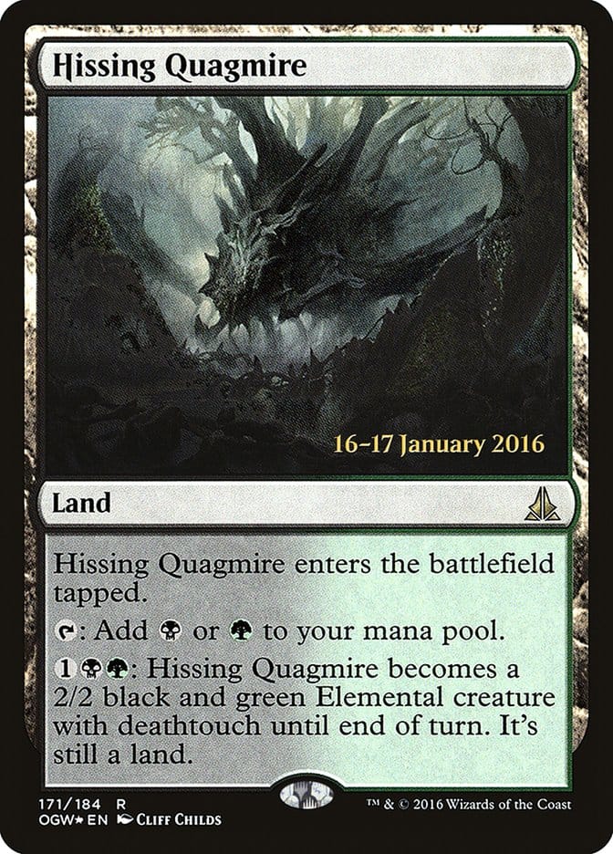 Hissing Quagmire [Oath of the Gatewatch Prerelease Promos] Magic: The Gathering