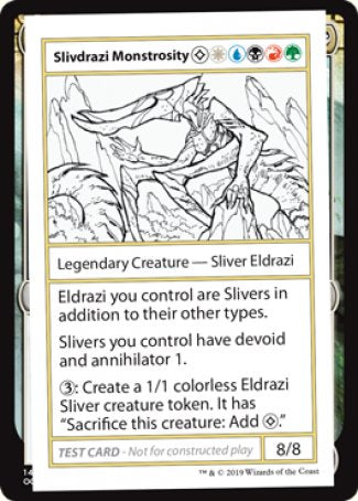 Slivdrazi Monstrosity (2021 Edition) [Mystery Booster Playtest Cards] Magic: The Gathering