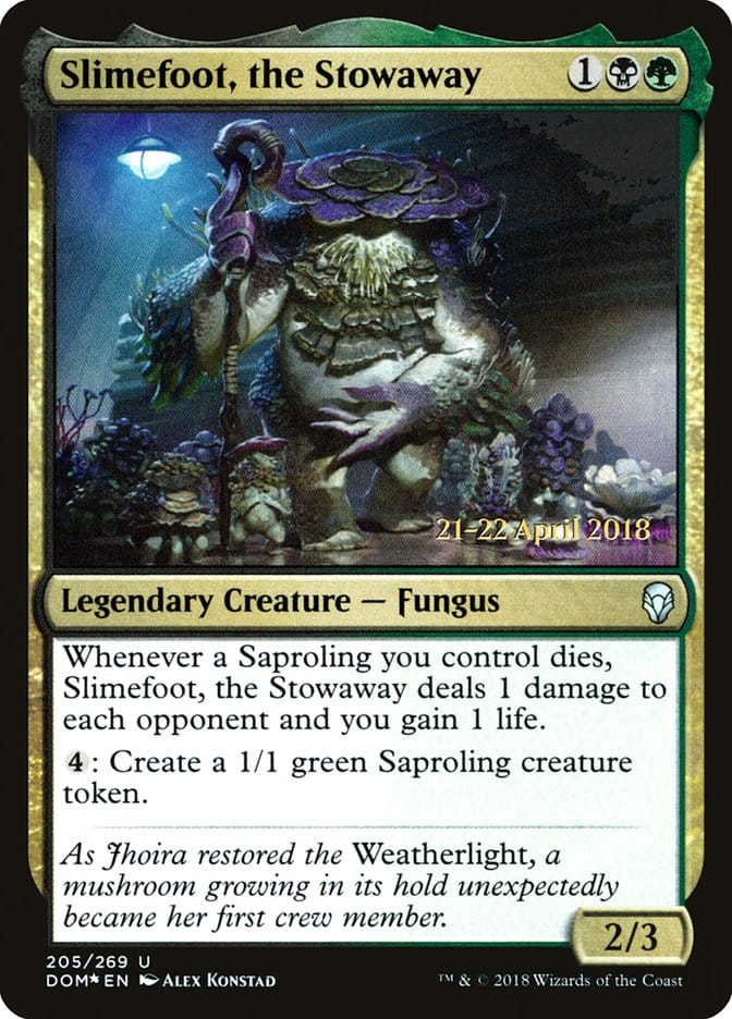 Slimefoot, the Stowaway [Dominaria Prerelease Promos] Magic: The Gathering