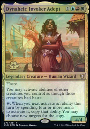 Dynaheir, Invoker Adept [Commander Legends: Battle for Baldur's Gate Prerelease Promos] Magic: The Gathering