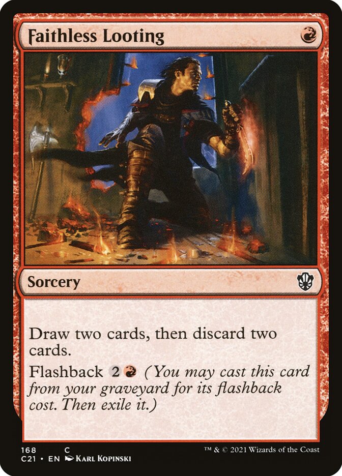 Faithless Looting [Commander 2021] Magic: The Gathering