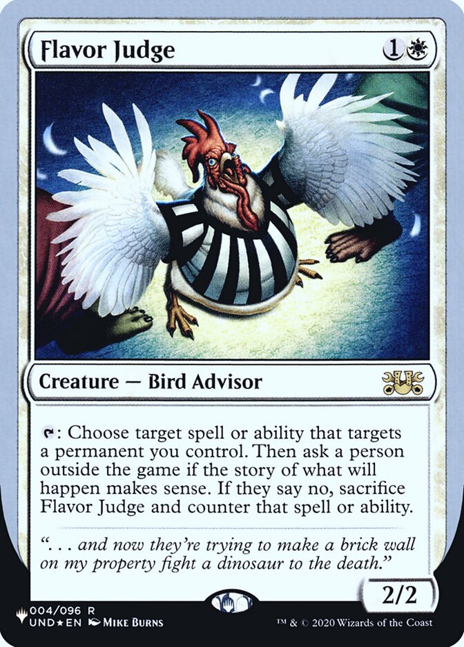 Flavor Judge (Unfinity Foil Edition) [The List] Magic: The Gathering