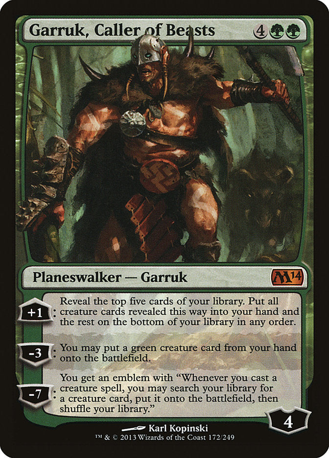 Garruk, Caller of Beasts [Magic 2014] Magic: The Gathering