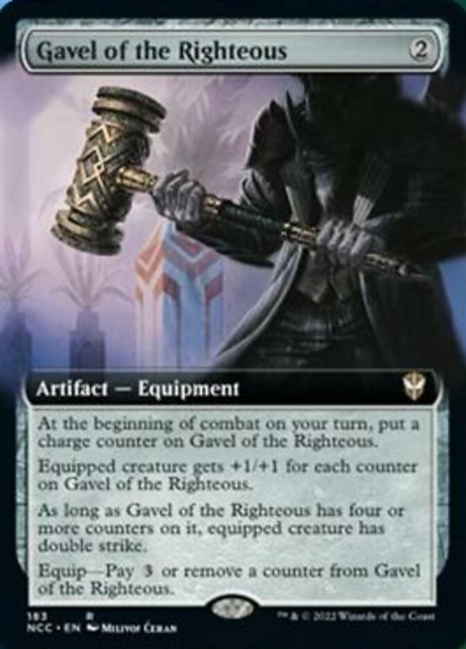 Gavel of the Righteous (Extended Art) [Streets of New Capenna Commander] Magic: The Gathering